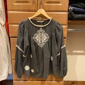 Zara Gray Top